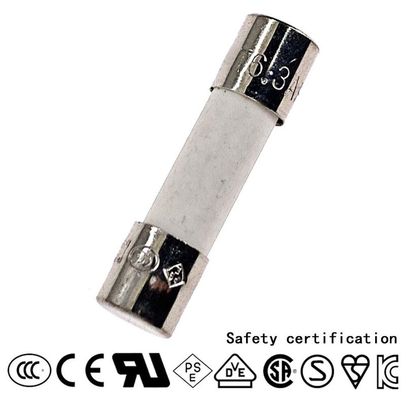 ChengHongXing 10Pcs Ceramic Fuses T6.3Ah250V Slow-Blow 5X20Mm/0.197""X0.787"" 6.3Amp 250V (T6.3A) - Image 2